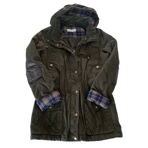 H&M Cotton Twill Utility Parka, Size 8